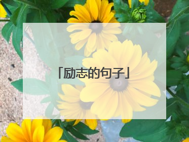 励志的句子